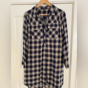 Madewell plaid flannel dress